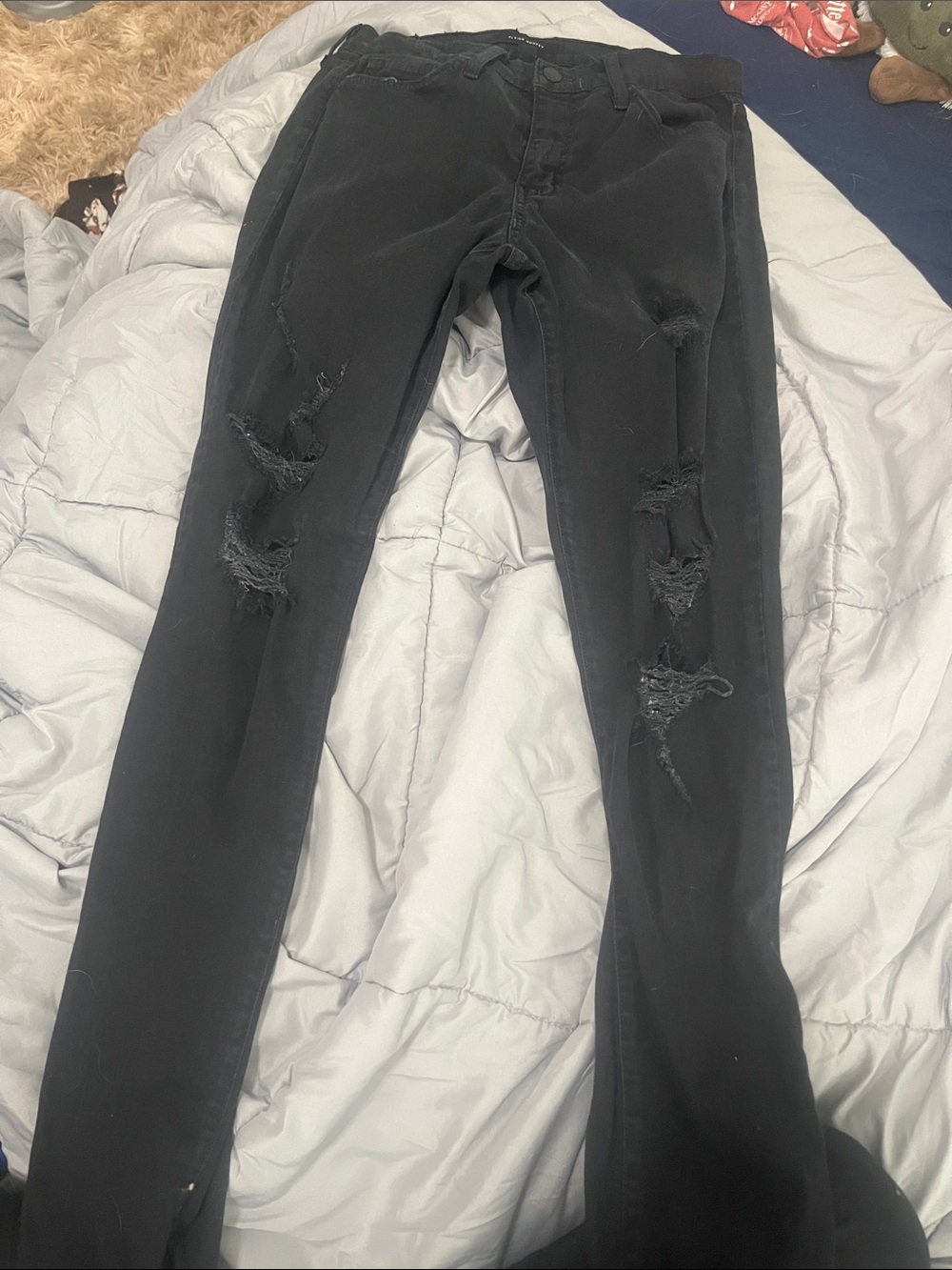 Flying Monkey Black Distressed Skinny Jeans